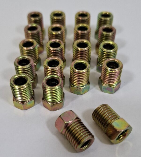 Bromsrörsnipplar 3/8 24 rör 3/16