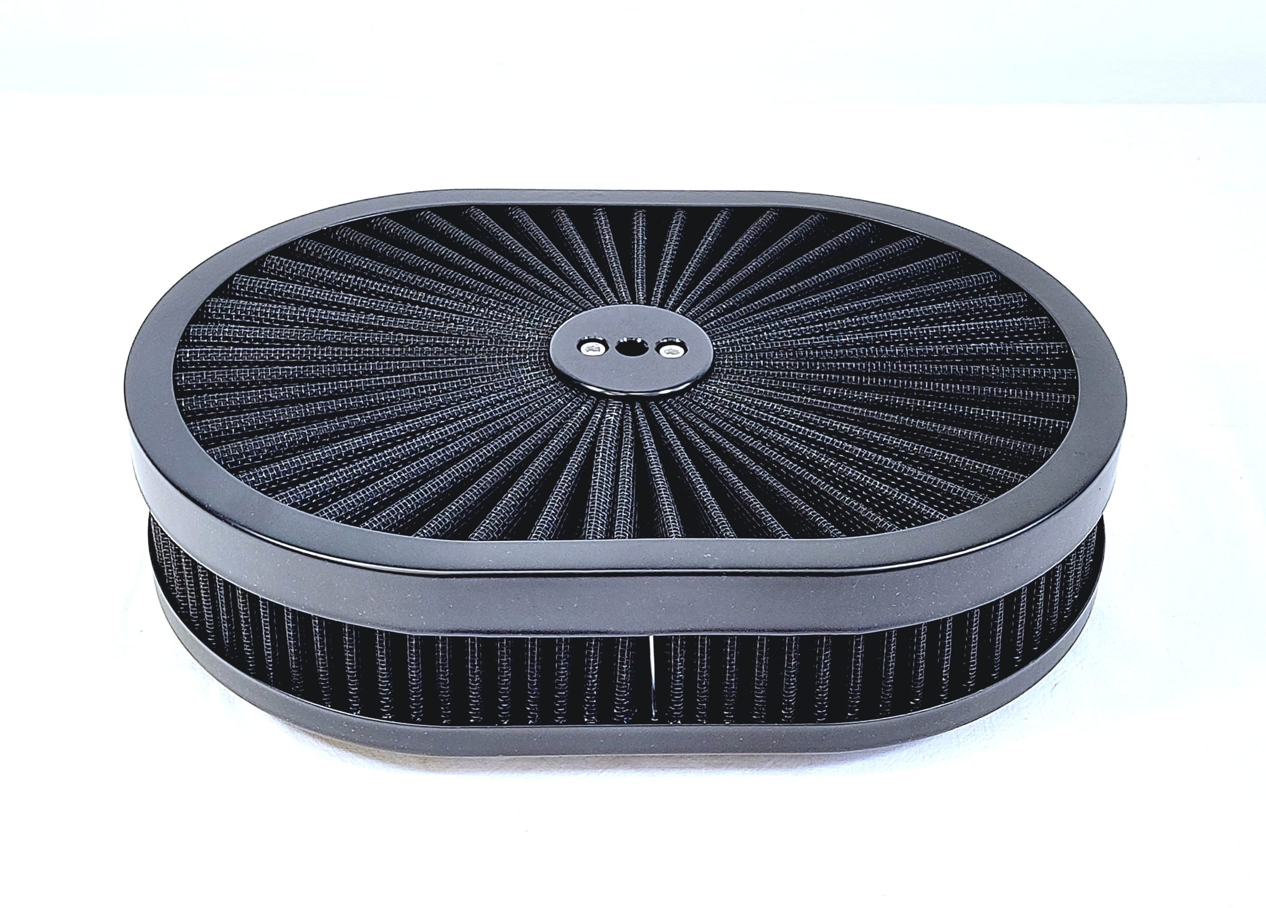 Luftrenare race stil ovalt, svart/svart