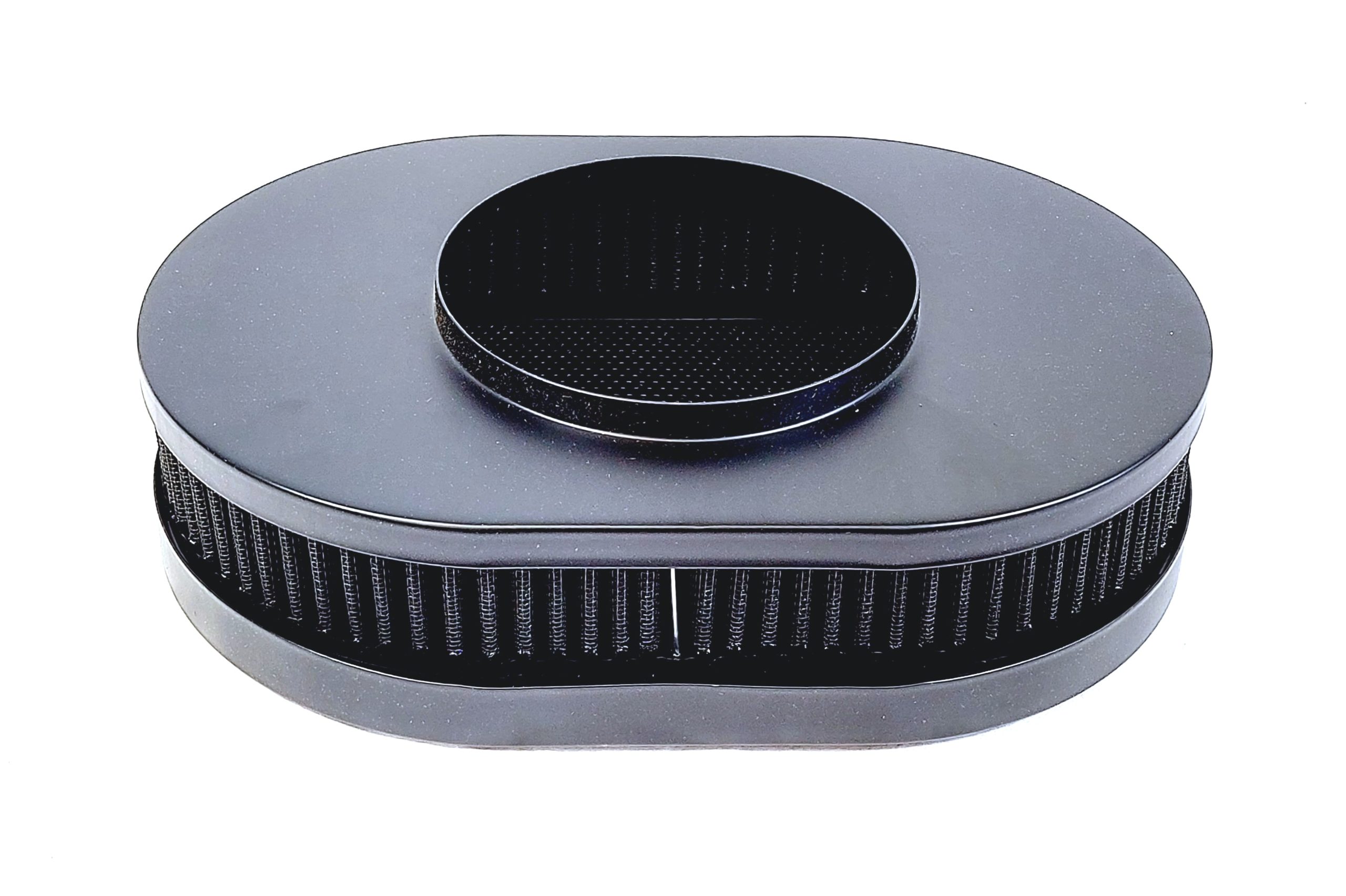 Luftrenare race stil ovalt, svart/svart - Bild 2