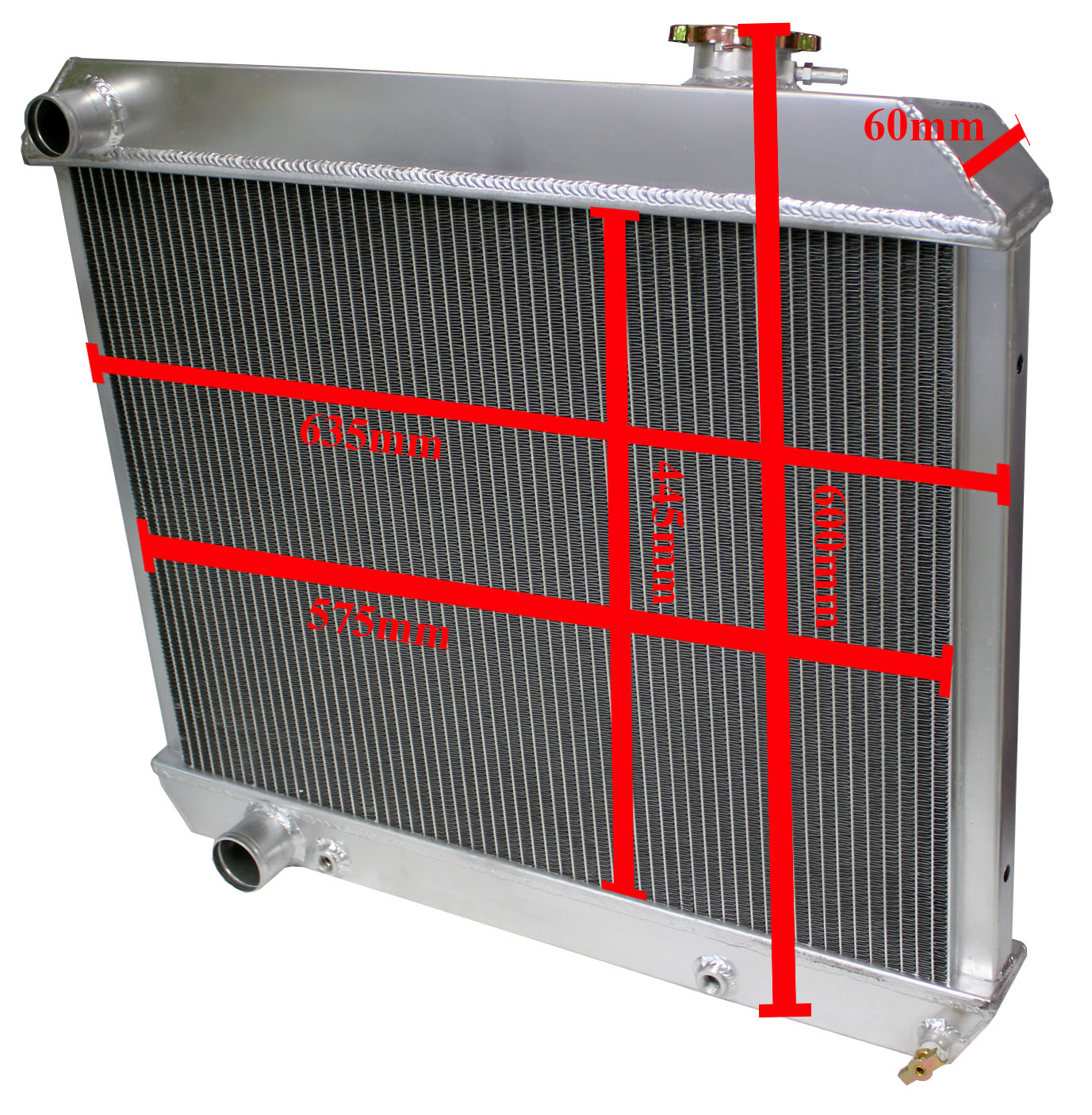 Vattenkylare CC2284 Cadillac 60-65, Oldsmobile 61-62 - Bild 2