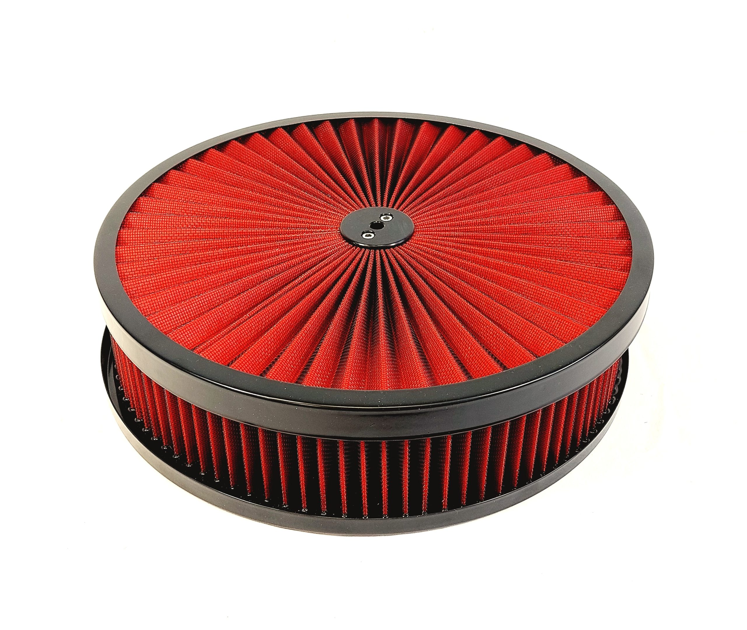 Luftrenare race stil rött/krom 3" - Bild 4